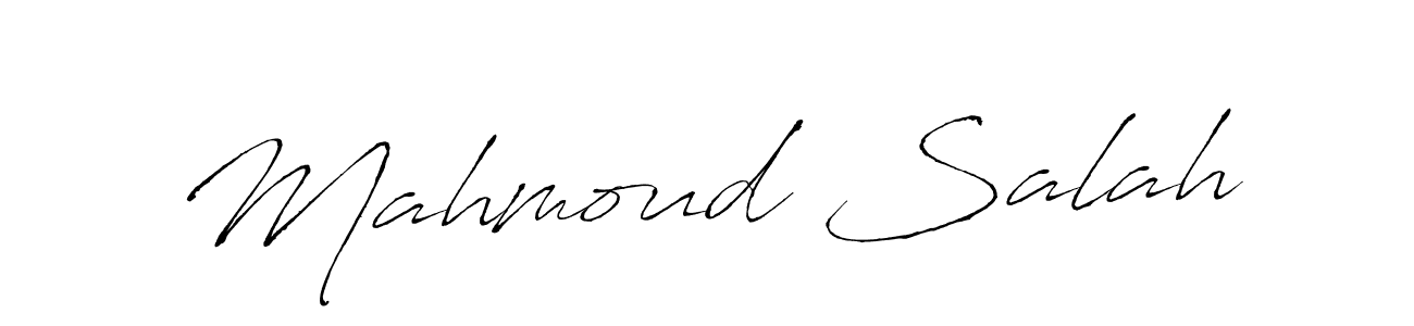 How to make Mahmoud Salah signature? Antro_Vectra is a professional autograph style. Create handwritten signature for Mahmoud Salah name. Mahmoud Salah signature style 6 images and pictures png