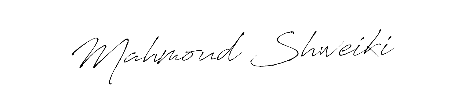 Design your own signature with our free online signature maker. With this signature software, you can create a handwritten (Antro_Vectra) signature for name Mahmoud Shweiki. Mahmoud Shweiki signature style 6 images and pictures png