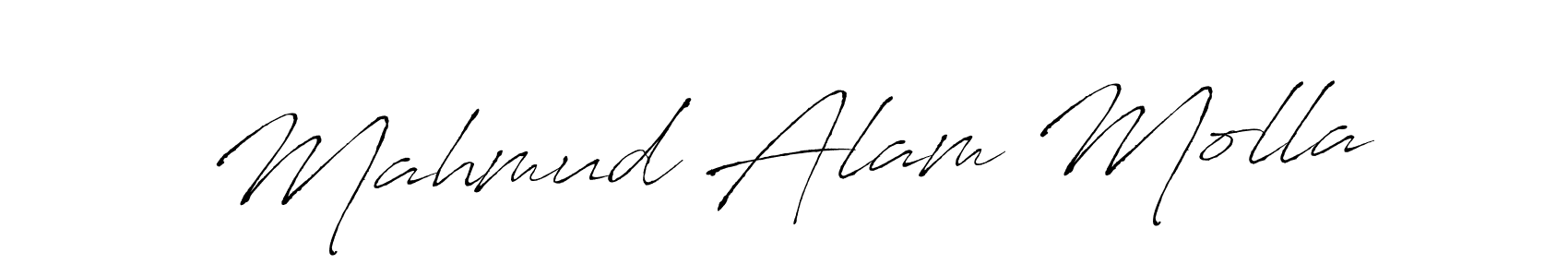 Create a beautiful signature design for name Mahmud Alam Molla. With this signature (Antro_Vectra) fonts, you can make a handwritten signature for free. Mahmud Alam Molla signature style 6 images and pictures png