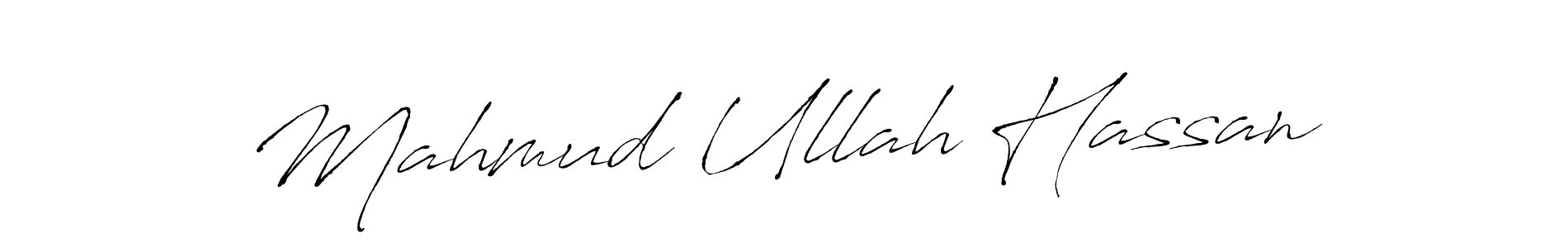 Design your own signature with our free online signature maker. With this signature software, you can create a handwritten (Antro_Vectra) signature for name Mahmud Ullah Hassan. Mahmud Ullah Hassan signature style 6 images and pictures png