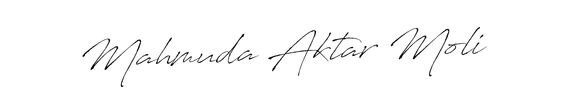 Antro_Vectra is a professional signature style that is perfect for those who want to add a touch of class to their signature. It is also a great choice for those who want to make their signature more unique. Get Mahmuda Aktar Moli name to fancy signature for free. Mahmuda Aktar Moli signature style 6 images and pictures png