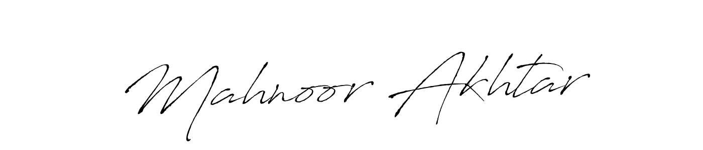 Design your own signature with our free online signature maker. With this signature software, you can create a handwritten (Antro_Vectra) signature for name Mahnoor Akhtar. Mahnoor Akhtar signature style 6 images and pictures png