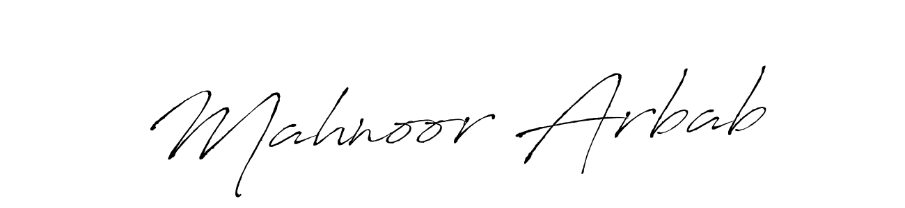 The best way (Antro_Vectra) to make a short signature is to pick only two or three words in your name. The name Mahnoor Arbab include a total of six letters. For converting this name. Mahnoor Arbab signature style 6 images and pictures png