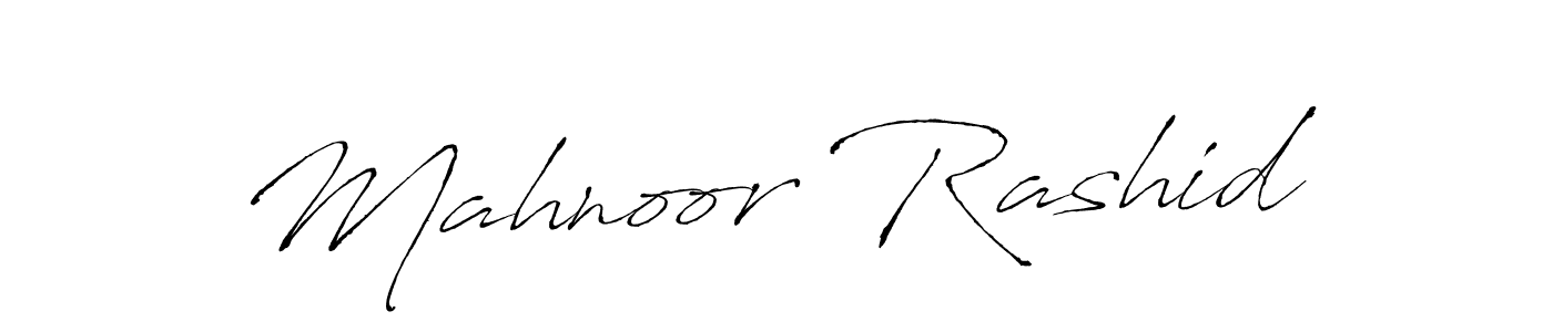 Make a beautiful signature design for name Mahnoor Rashid. With this signature (Antro_Vectra) style, you can create a handwritten signature for free. Mahnoor Rashid signature style 6 images and pictures png