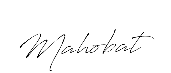 Use a signature maker to create a handwritten signature online. With this signature software, you can design (Antro_Vectra) your own signature for name Mahobat. Mahobat signature style 6 images and pictures png