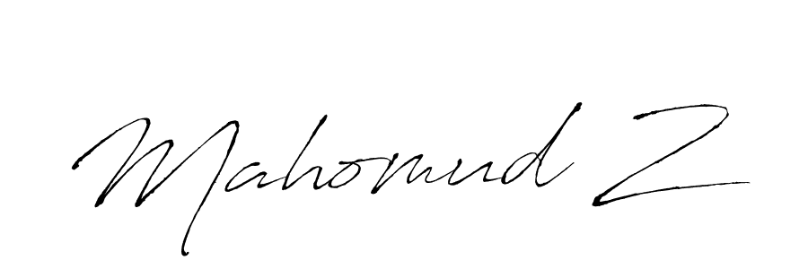 The best way (Antro_Vectra) to make a short signature is to pick only two or three words in your name. The name Mahomud Z include a total of six letters. For converting this name. Mahomud Z signature style 6 images and pictures png