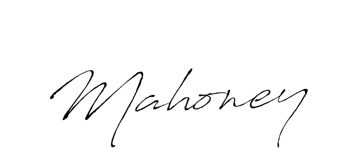 How to make Mahoney signature? Antro_Vectra is a professional autograph style. Create handwritten signature for Mahoney name. Mahoney signature style 6 images and pictures png