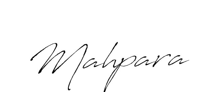 Design your own signature with our free online signature maker. With this signature software, you can create a handwritten (Antro_Vectra) signature for name Mahpara. Mahpara signature style 6 images and pictures png