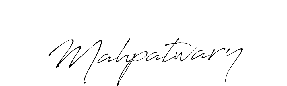 Design your own signature with our free online signature maker. With this signature software, you can create a handwritten (Antro_Vectra) signature for name Mahpatwary. Mahpatwary signature style 6 images and pictures png