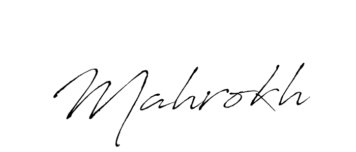Antro_Vectra is a professional signature style that is perfect for those who want to add a touch of class to their signature. It is also a great choice for those who want to make their signature more unique. Get Mahrokh name to fancy signature for free. Mahrokh signature style 6 images and pictures png