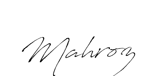 How to make Mahroz name signature. Use Antro_Vectra style for creating short signs online. This is the latest handwritten sign. Mahroz signature style 6 images and pictures png