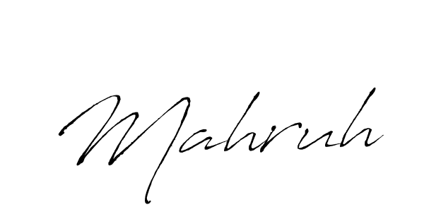 Design your own signature with our free online signature maker. With this signature software, you can create a handwritten (Antro_Vectra) signature for name Mahruh. Mahruh signature style 6 images and pictures png