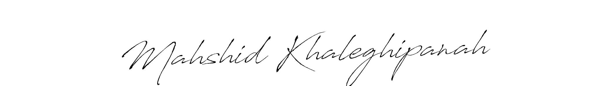 Create a beautiful signature design for name Mahshid Khaleghipanah. With this signature (Antro_Vectra) fonts, you can make a handwritten signature for free. Mahshid Khaleghipanah signature style 6 images and pictures png