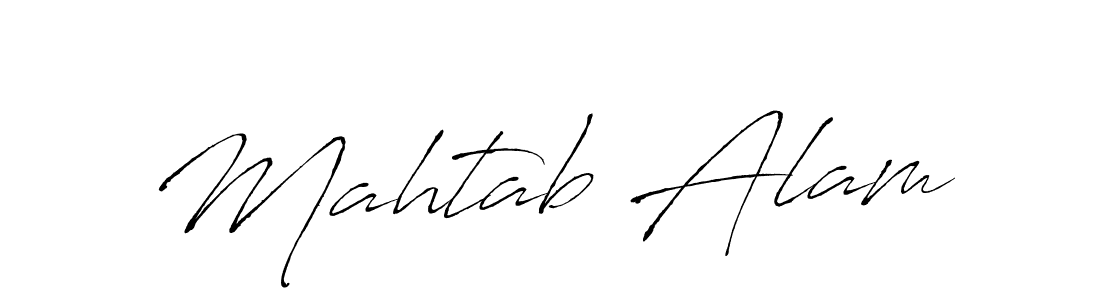How to make Mahtab Alam signature? Antro_Vectra is a professional autograph style. Create handwritten signature for Mahtab Alam name. Mahtab Alam signature style 6 images and pictures png