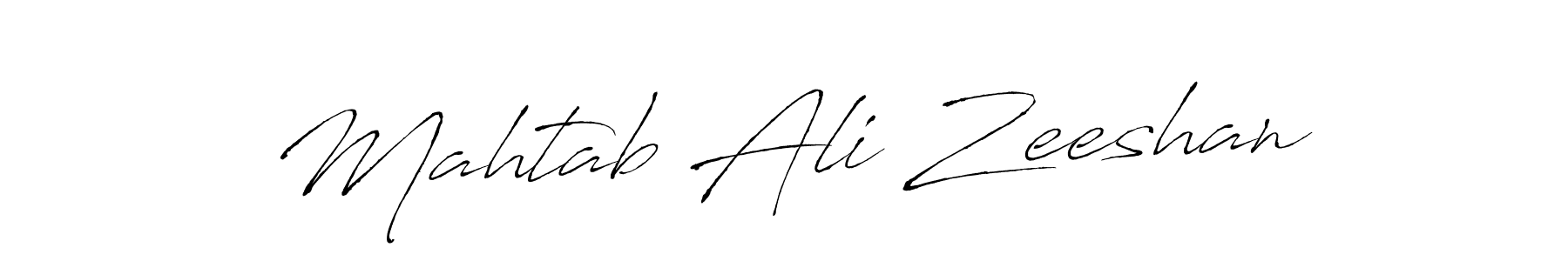 Mahtab Ali Zeeshan stylish signature style. Best Handwritten Sign (Antro_Vectra) for my name. Handwritten Signature Collection Ideas for my name Mahtab Ali Zeeshan. Mahtab Ali Zeeshan signature style 6 images and pictures png