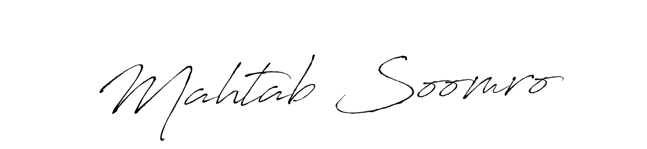 How to Draw Mahtab Soomro signature style? Antro_Vectra is a latest design signature styles for name Mahtab Soomro. Mahtab Soomro signature style 6 images and pictures png