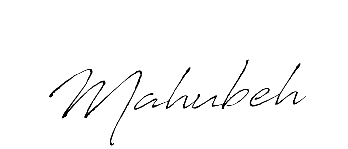 Use a signature maker to create a handwritten signature online. With this signature software, you can design (Antro_Vectra) your own signature for name Mahubeh. Mahubeh signature style 6 images and pictures png