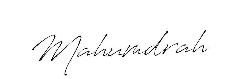 Create a beautiful signature design for name Mahumdrah. With this signature (Antro_Vectra) fonts, you can make a handwritten signature for free. Mahumdrah signature style 6 images and pictures png