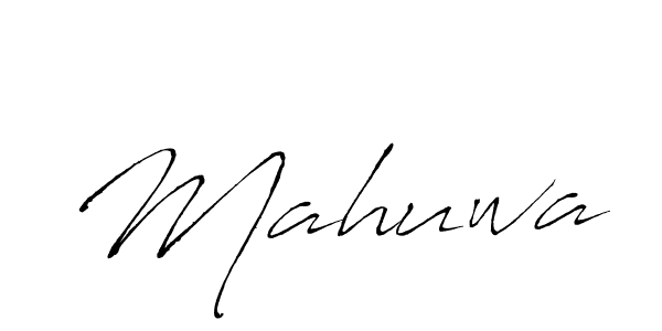 Design your own signature with our free online signature maker. With this signature software, you can create a handwritten (Antro_Vectra) signature for name Mahuwa. Mahuwa signature style 6 images and pictures png
