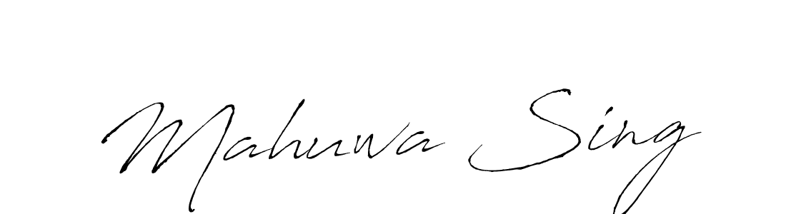 Use a signature maker to create a handwritten signature online. With this signature software, you can design (Antro_Vectra) your own signature for name Mahuwa Sing. Mahuwa Sing signature style 6 images and pictures png
