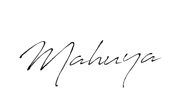 Make a beautiful signature design for name Mahuya. With this signature (Antro_Vectra) style, you can create a handwritten signature for free. Mahuya signature style 6 images and pictures png