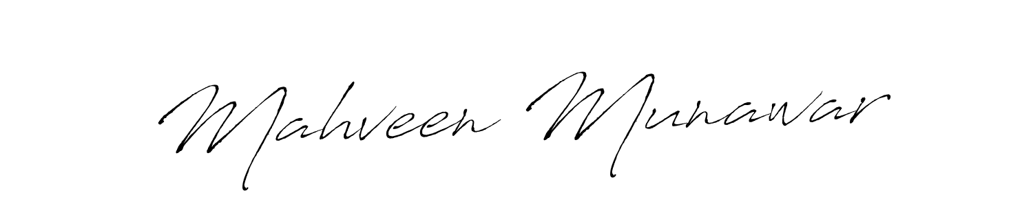 Design your own signature with our free online signature maker. With this signature software, you can create a handwritten (Antro_Vectra) signature for name Mahveen Munawar. Mahveen Munawar signature style 6 images and pictures png