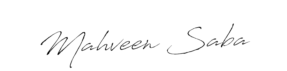 Make a beautiful signature design for name Mahveen Saba. Use this online signature maker to create a handwritten signature for free. Mahveen Saba signature style 6 images and pictures png