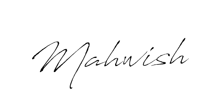 Make a beautiful signature design for name Mahwish. With this signature (Antro_Vectra) style, you can create a handwritten signature for free. Mahwish signature style 6 images and pictures png