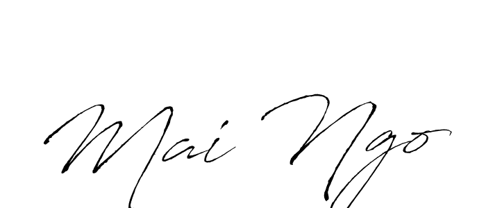 Mai Ngo stylish signature style. Best Handwritten Sign (Antro_Vectra) for my name. Handwritten Signature Collection Ideas for my name Mai Ngo. Mai Ngo signature style 6 images and pictures png