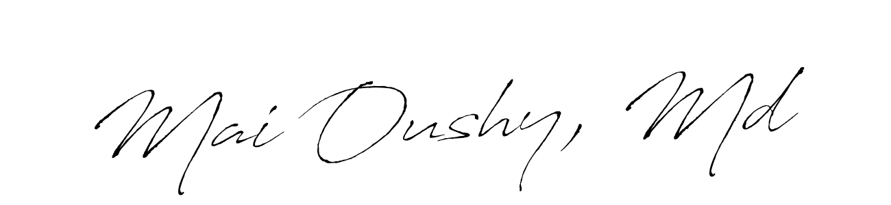 Similarly Antro_Vectra is the best handwritten signature design. Signature creator online .You can use it as an online autograph creator for name Mai Oushy, Md. Mai Oushy, Md signature style 6 images and pictures png