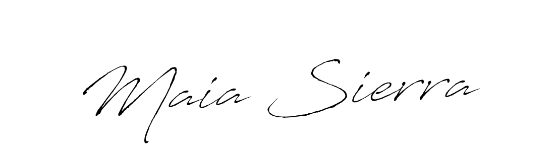 You should practise on your own different ways (Antro_Vectra) to write your name (Maia Sierra) in signature. don't let someone else do it for you. Maia Sierra signature style 6 images and pictures png