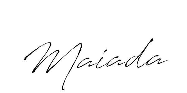 Antro_Vectra is a professional signature style that is perfect for those who want to add a touch of class to their signature. It is also a great choice for those who want to make their signature more unique. Get Maiada name to fancy signature for free. Maiada signature style 6 images and pictures png