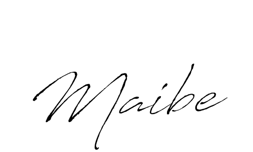 Use a signature maker to create a handwritten signature online. With this signature software, you can design (Antro_Vectra) your own signature for name Maibe. Maibe signature style 6 images and pictures png