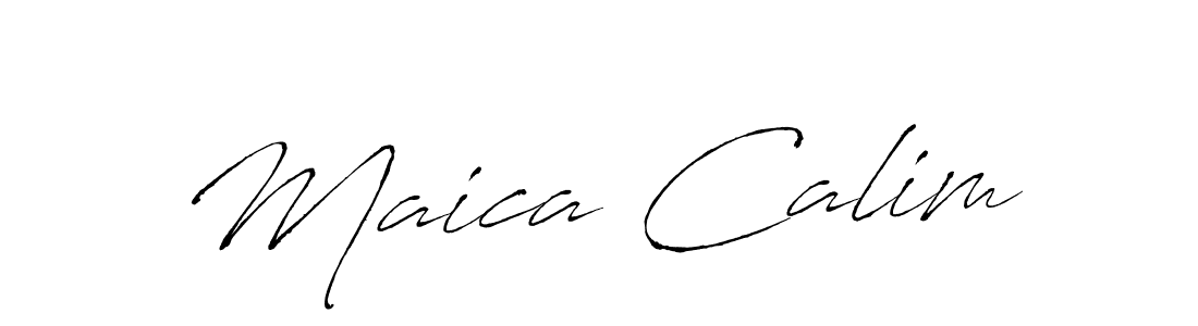 The best way (Antro_Vectra) to make a short signature is to pick only two or three words in your name. The name Maica Calim include a total of six letters. For converting this name. Maica Calim signature style 6 images and pictures png