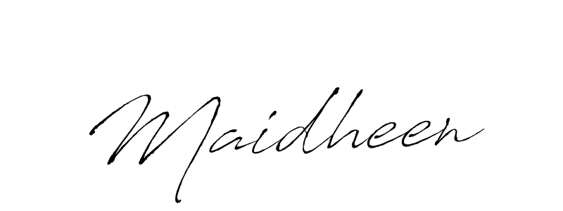 Also we have Maidheen name is the best signature style. Create professional handwritten signature collection using Antro_Vectra autograph style. Maidheen signature style 6 images and pictures png