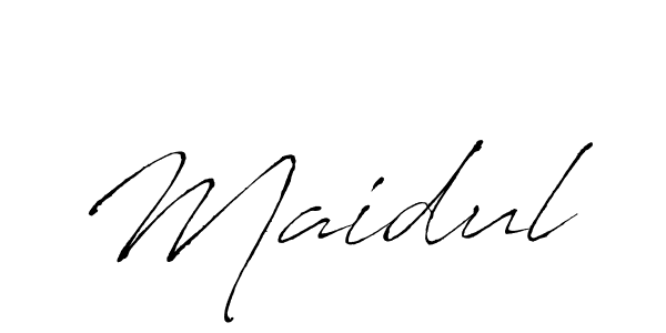 Maidul stylish signature style. Best Handwritten Sign (Antro_Vectra) for my name. Handwritten Signature Collection Ideas for my name Maidul. Maidul signature style 6 images and pictures png