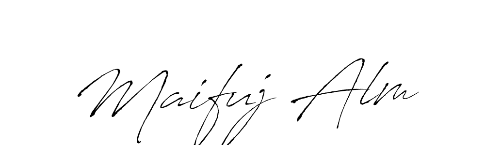 Create a beautiful signature design for name Maifuj Alm. With this signature (Antro_Vectra) fonts, you can make a handwritten signature for free. Maifuj Alm signature style 6 images and pictures png