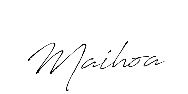Antro_Vectra is a professional signature style that is perfect for those who want to add a touch of class to their signature. It is also a great choice for those who want to make their signature more unique. Get Maihoa name to fancy signature for free. Maihoa signature style 6 images and pictures png