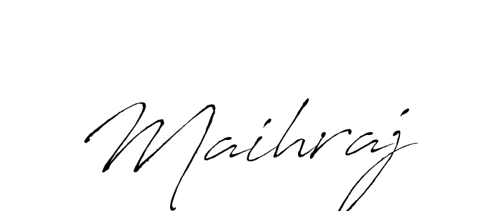 Design your own signature with our free online signature maker. With this signature software, you can create a handwritten (Antro_Vectra) signature for name Maihraj. Maihraj signature style 6 images and pictures png