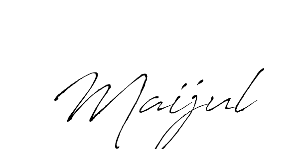 Make a beautiful signature design for name Maijul. With this signature (Antro_Vectra) style, you can create a handwritten signature for free. Maijul signature style 6 images and pictures png