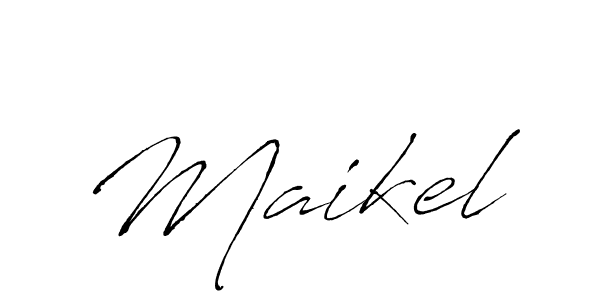 How to make Maikel signature? Antro_Vectra is a professional autograph style. Create handwritten signature for Maikel name. Maikel signature style 6 images and pictures png