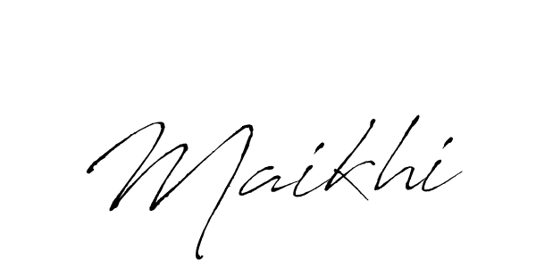 How to make Maikhi signature? Antro_Vectra is a professional autograph style. Create handwritten signature for Maikhi name. Maikhi signature style 6 images and pictures png