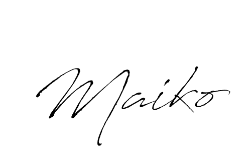 How to make Maiko name signature. Use Antro_Vectra style for creating short signs online. This is the latest handwritten sign. Maiko signature style 6 images and pictures png