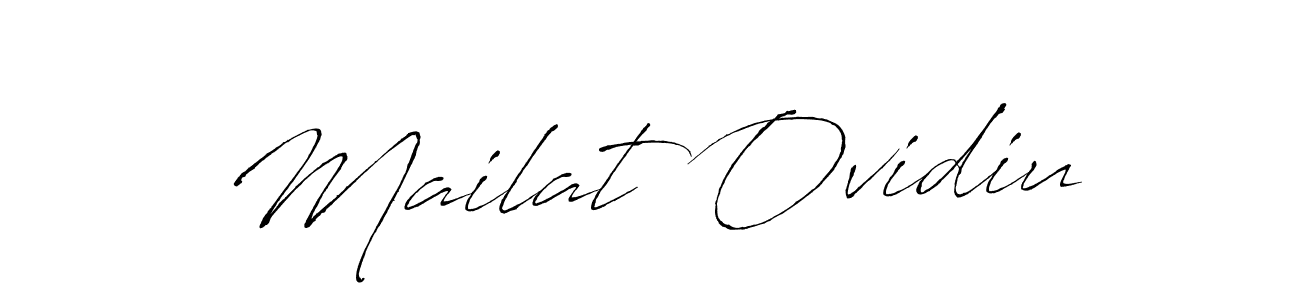 Make a beautiful signature design for name Mailat Ovidiu. With this signature (Antro_Vectra) style, you can create a handwritten signature for free. Mailat Ovidiu signature style 6 images and pictures png