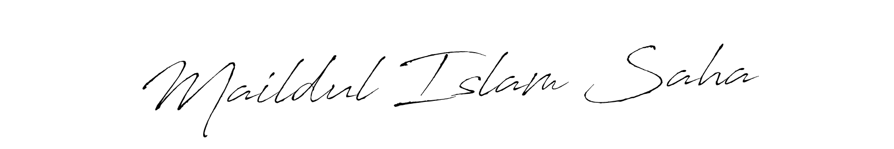 Design your own signature with our free online signature maker. With this signature software, you can create a handwritten (Antro_Vectra) signature for name Maildul Islam Saha. Maildul Islam Saha signature style 6 images and pictures png