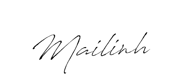 Make a beautiful signature design for name Mailinh. With this signature (Antro_Vectra) style, you can create a handwritten signature for free. Mailinh signature style 6 images and pictures png