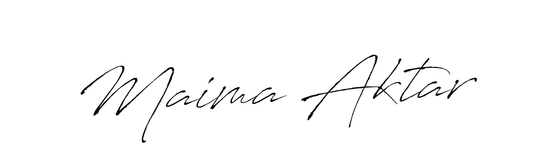 Use a signature maker to create a handwritten signature online. With this signature software, you can design (Antro_Vectra) your own signature for name Maima Aktar. Maima Aktar signature style 6 images and pictures png