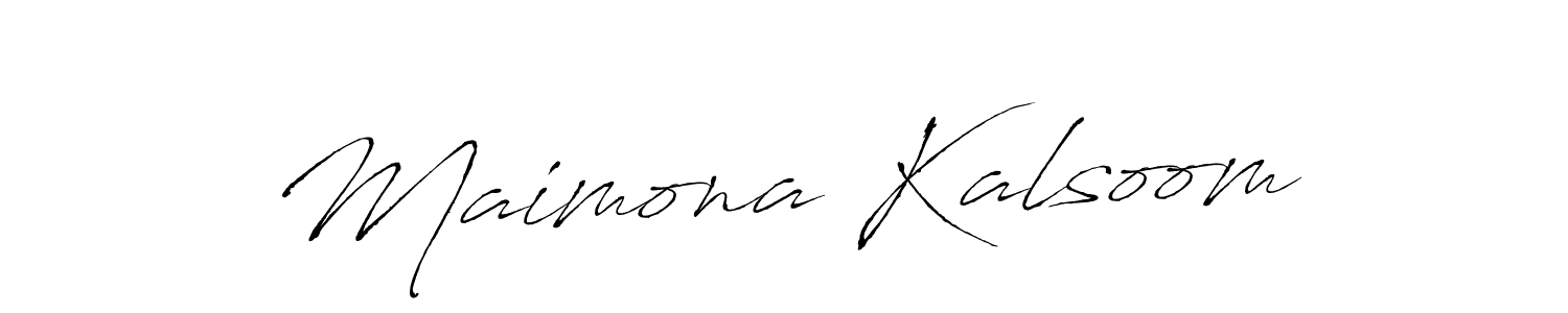 Create a beautiful signature design for name Maimona Kalsoom. With this signature (Antro_Vectra) fonts, you can make a handwritten signature for free. Maimona Kalsoom signature style 6 images and pictures png
