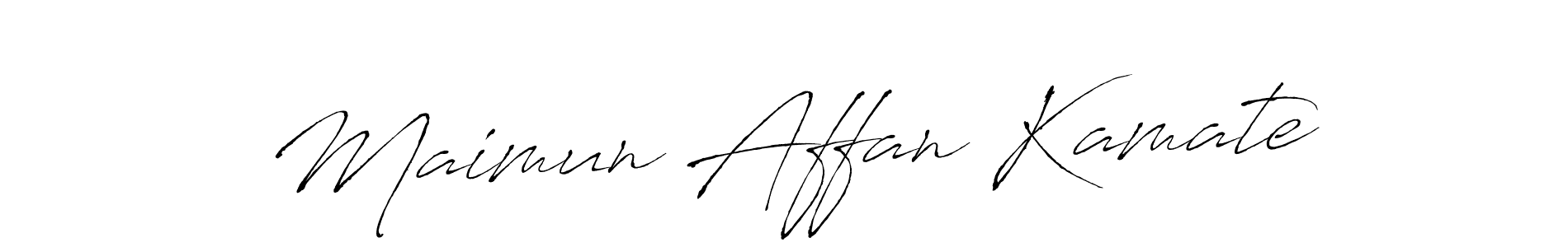 You can use this online signature creator to create a handwritten signature for the name Maimun Affan Kamate. This is the best online autograph maker. Maimun Affan Kamate signature style 6 images and pictures png