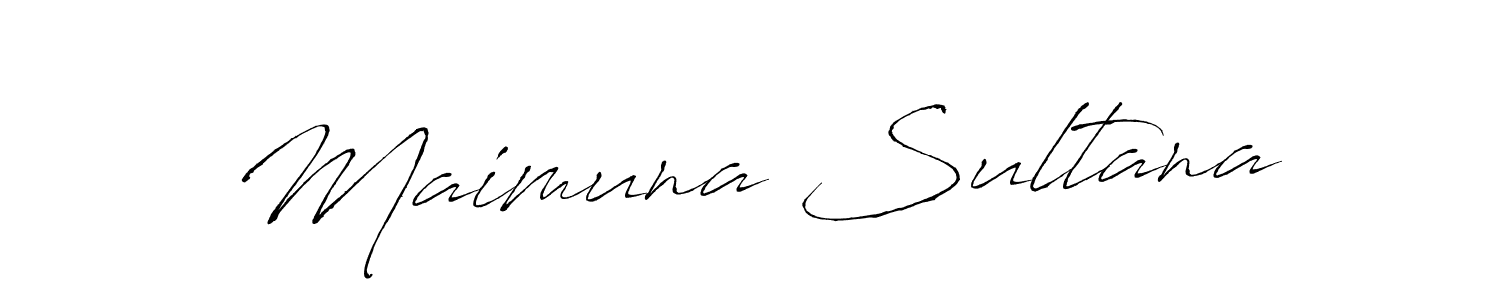 Use a signature maker to create a handwritten signature online. With this signature software, you can design (Antro_Vectra) your own signature for name Maimuna Sultana. Maimuna Sultana signature style 6 images and pictures png